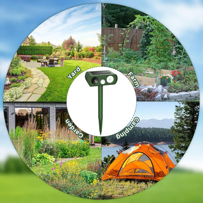 Solar-Powered Lawn Pest Repellers